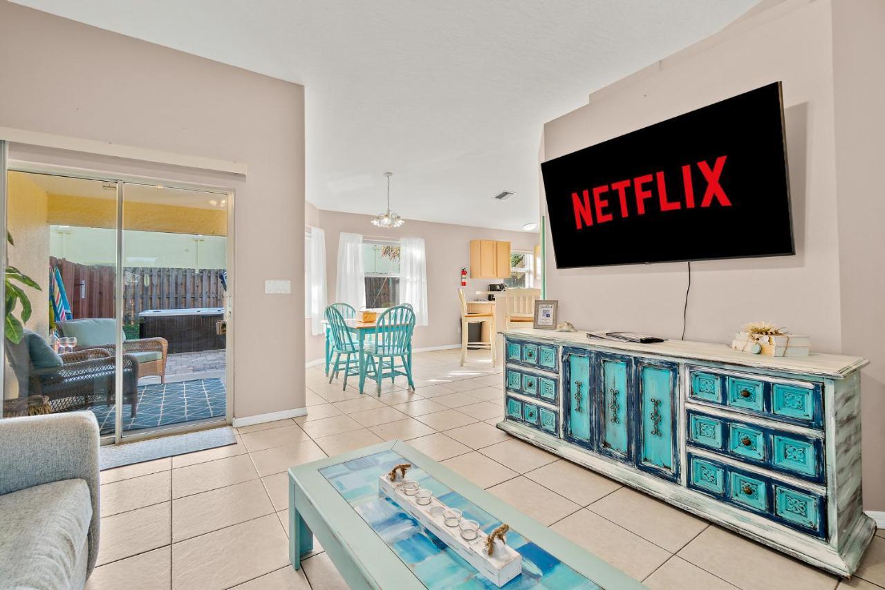 Sunset Serenity - 3Br Beach Townhome With Outdoor Patio - New Hot Tub, Steps To Ocean Fun! Melbourne Eksteriør bilde